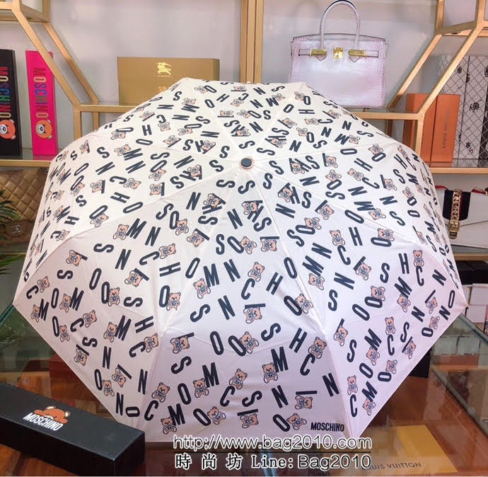 Moschino莫斯奇諾 火爆熊頭全自動伸縮手柄 防雨防紫外線隔熱傘  sll1042